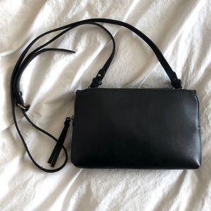 Black Leather Madewell Crossbody Bag Purse